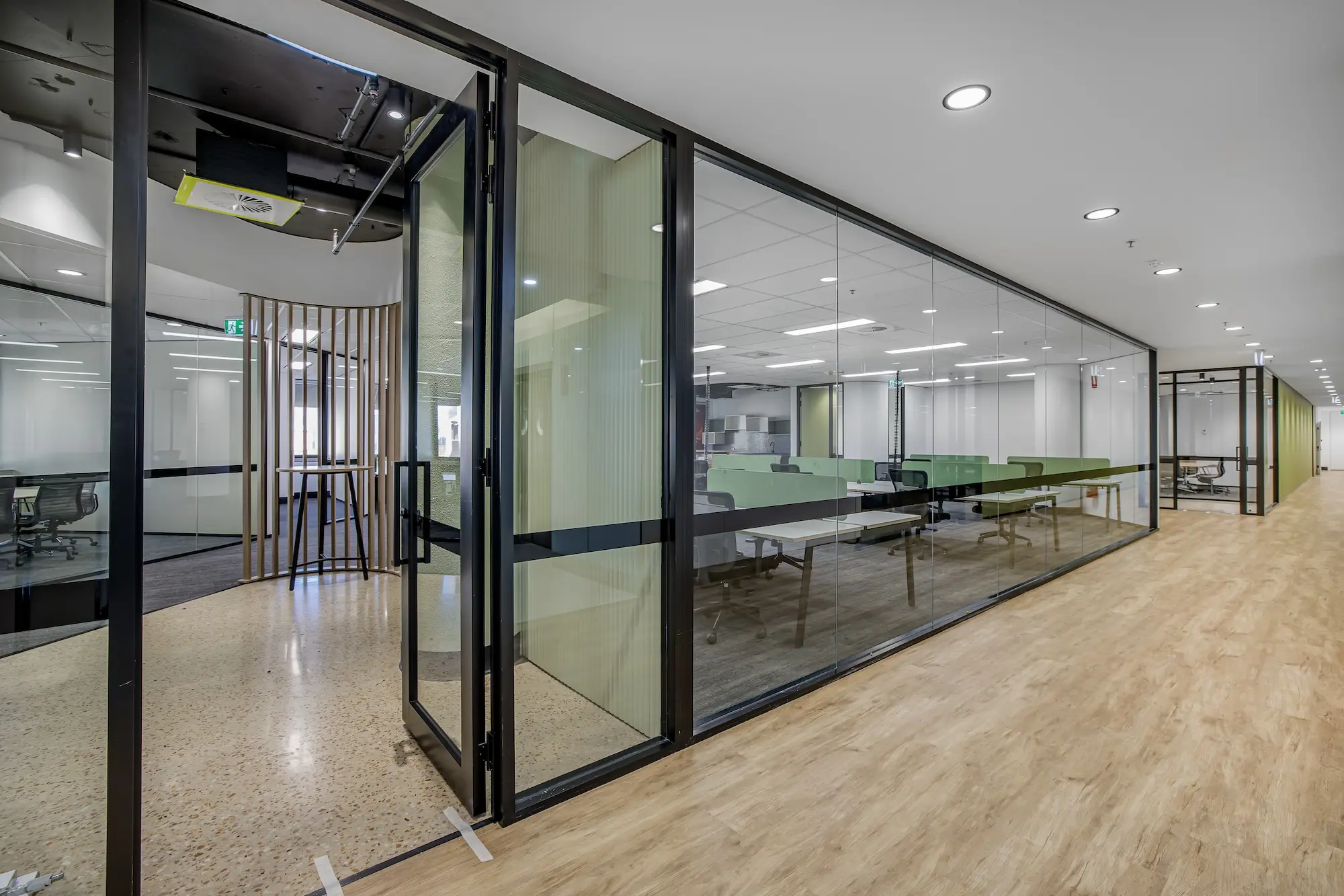 King William office fitout showing finished hallway